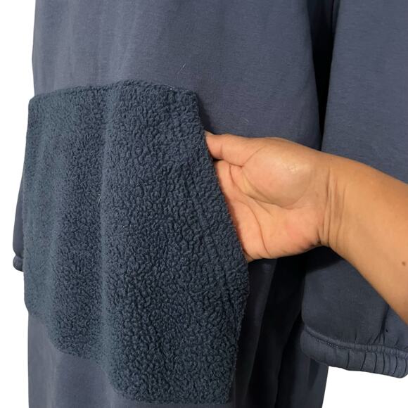 Nap Women's Mock Neck Loungewear Oversized Fleece Knit Dress Size Small - Picture 8 of 12